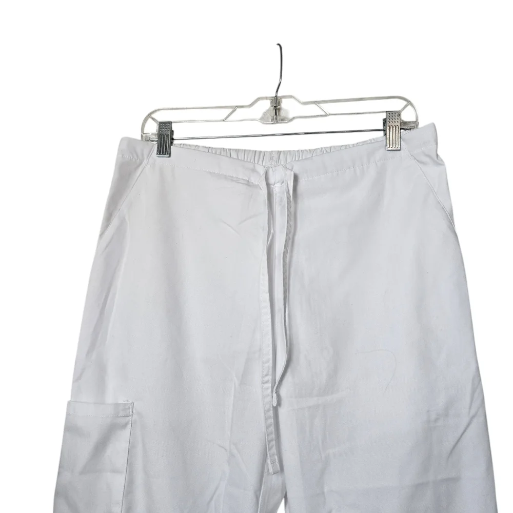 Allheart Basics White Scrub Pants M - Picture 2 of 10